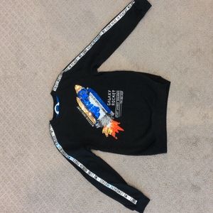 H&M space themed sweatshirt with flip sequins